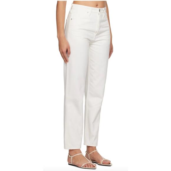 NWT Women's Jil Sander 100% Cotton 5 Pocket Jeans size 26 Designer Quiet Luxury - Picture 1 of 4